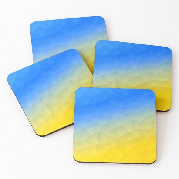 Item preview, Ukraine yellow blue geometric mesh pattern 2 designed and sold by PLdesign.