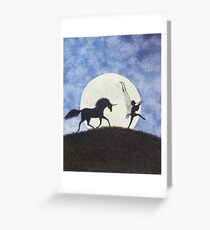 I saw them one night! Greeting Card