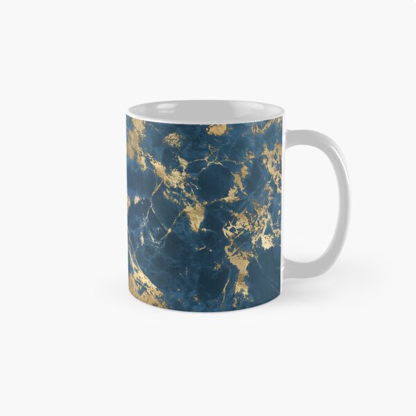 Item preview, Blue And Gold Marble  designed and sold by RED FIR.