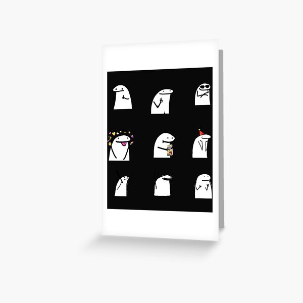 Flork Sticker Set 8 Sticker Flork Flork Greeting Card By Emilyg19pa Redbubble 