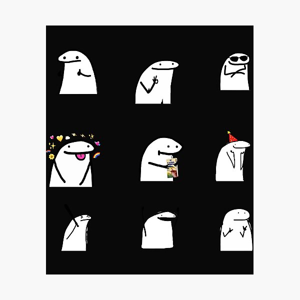 Flork Sticker Set 8 Sticker Flork Flork Photographic Print For Sale By Emilyg19pa Redbubble 