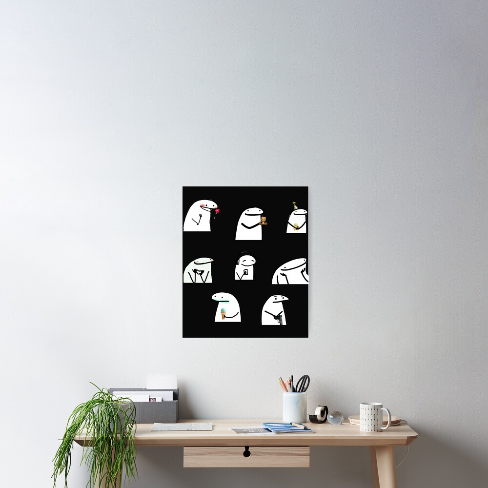 Flork Sticker Set Sticker Poster For Sale By Emilyg Pa Redbubble