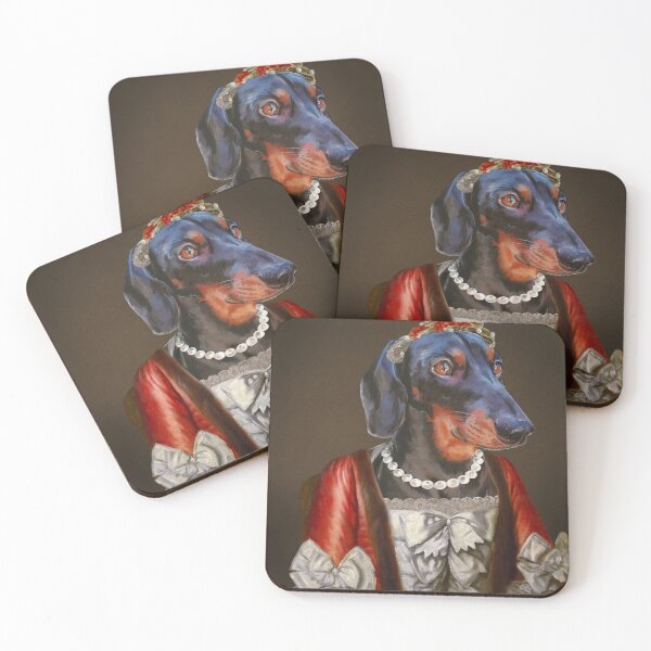 Item preview, Royal pet portrait  dachshund costume dress dog painting  designed and sold by PG Illustration.