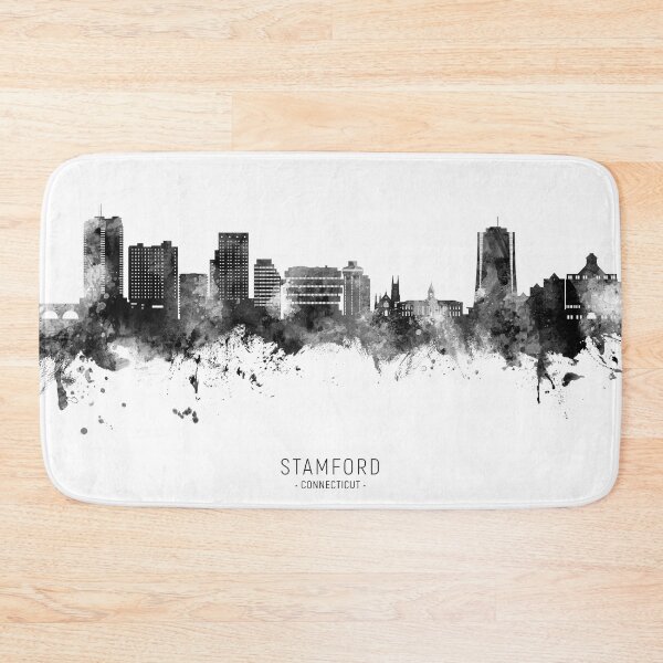 Item preview, Stamford Connecticut Skyline designed and sold by ArtPrints.