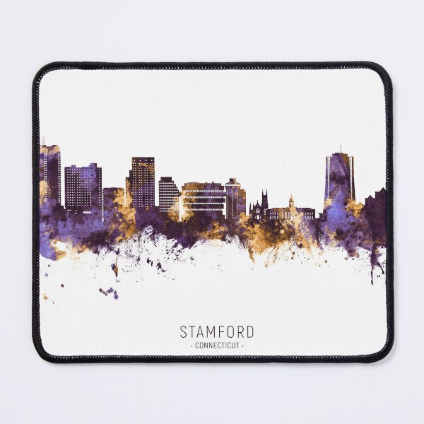 Item preview, Stamford Connecticut Skyline designed and sold by ArtPrints.