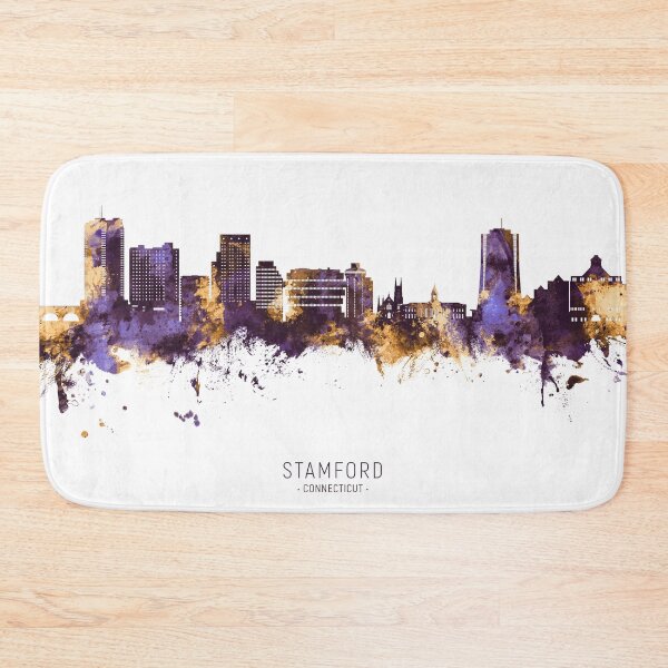 Item preview, Stamford Connecticut Skyline designed and sold by ArtPrints.