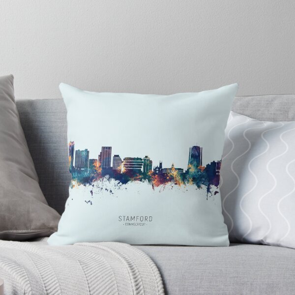 Item preview, Stamford Connecticut Skyline designed and sold by ArtPrints.