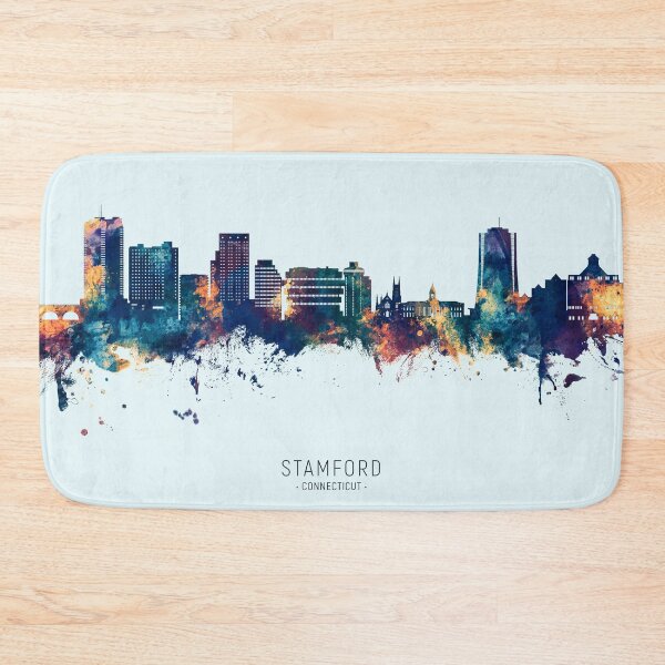 Item preview, Stamford Connecticut Skyline designed and sold by ArtPrints.