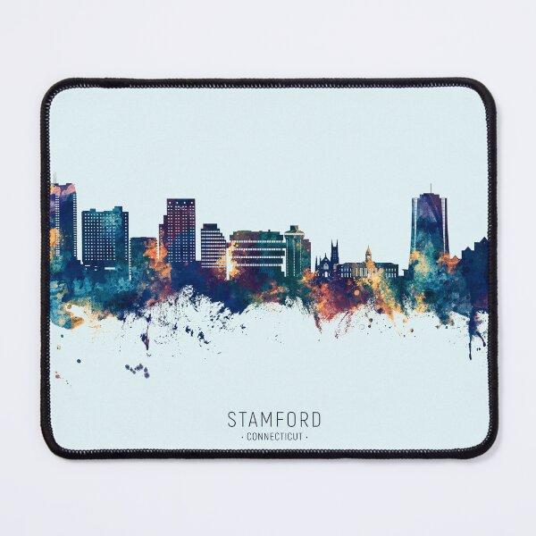 Item preview, Stamford Connecticut Skyline designed and sold by ArtPrints.