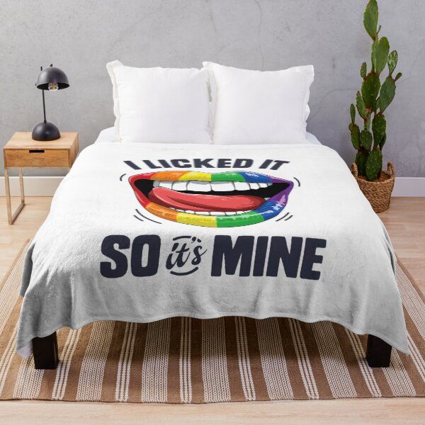Item preview, I Licked it so It's Mine T shirt Lesbian Gay Pride LGBT Flag designed and sold by GeorgeShaver.