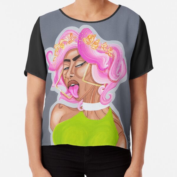 DOWN IN THE DM Chiffon Top