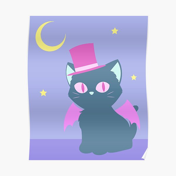 Kitty Cat Bat Poster