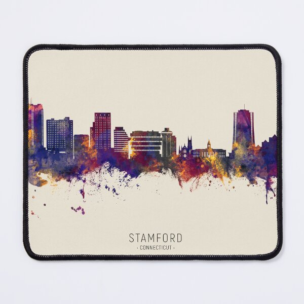 Item preview, Stamford Connecticut Skyline designed and sold by ArtPrints.