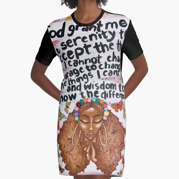 SERENITY PRAYER Graphic T-Shirt Dress