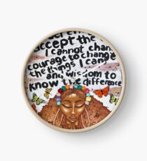 SERENITY PRAYER Clock