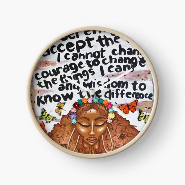 SERENITY PRAYER Clock