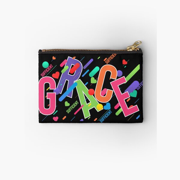Item preview, Sufficient Grace Colourful Inspirational designed and sold by PATPRO GRAPHICS.