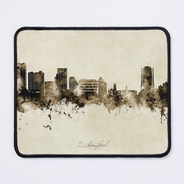 Item preview, Stamford Connecticut Skyline designed and sold by ArtPrints.