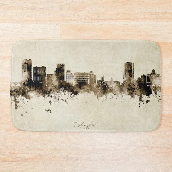 Item preview, Stamford Connecticut Skyline designed and sold by ArtPrints.