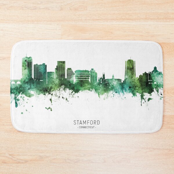 Item preview, Stamford Connecticut Skyline designed and sold by ArtPrints.