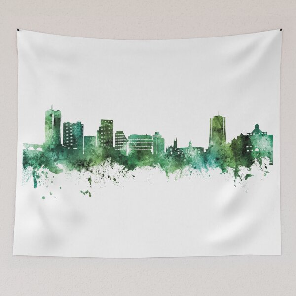 Item preview, Stamford Connecticut Skyline designed and sold by ArtPrints.