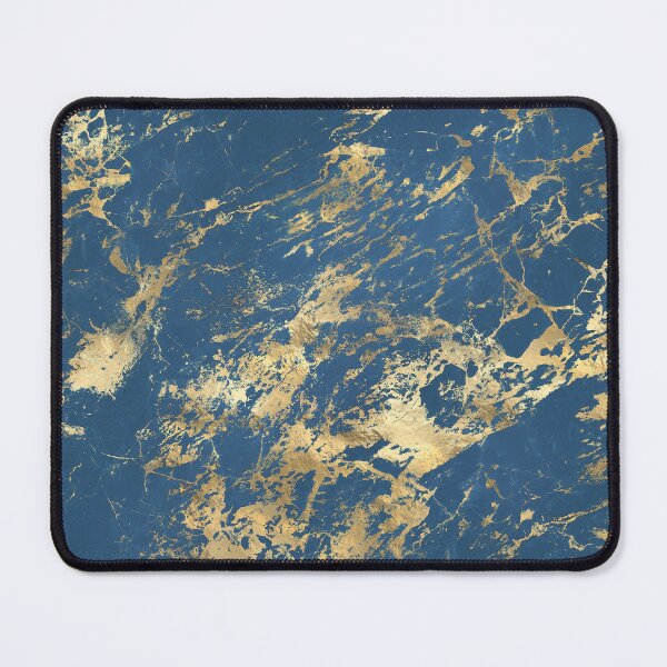 Item preview, Blue And Gold Marble designed and sold by RED FIR.