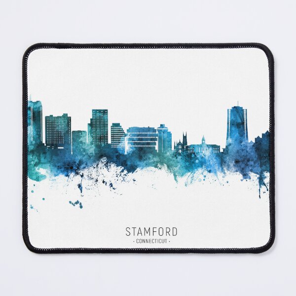 Item preview, Stamford Connecticut Skyline designed and sold by ArtPrints.