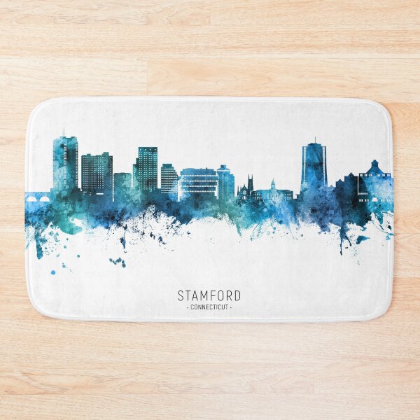 Item preview, Stamford Connecticut Skyline designed and sold by ArtPrints.