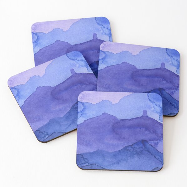 Item preview, Blueland II / Mountains in Blue / Watercolor Painting designed and sold by christianmerz.