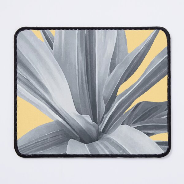 Item preview, Grey leaves. Tropical yellow. designed and sold by PrintedDreams.