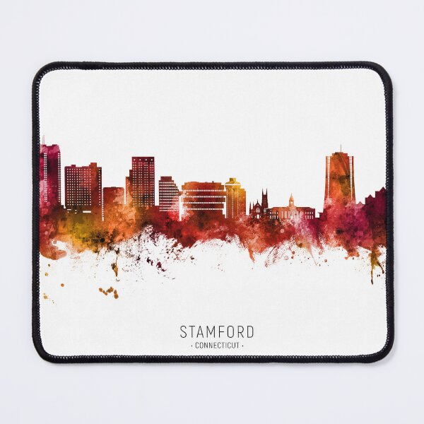 Item preview, Stamford Connecticut Skyline designed and sold by ArtPrints.