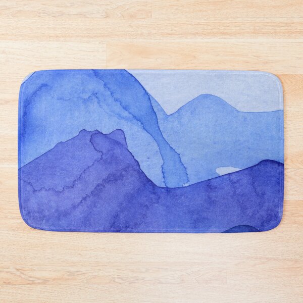Item preview, Blueland I / Mountains in Blue / Watercolor Painting designed and sold by christianmerz.