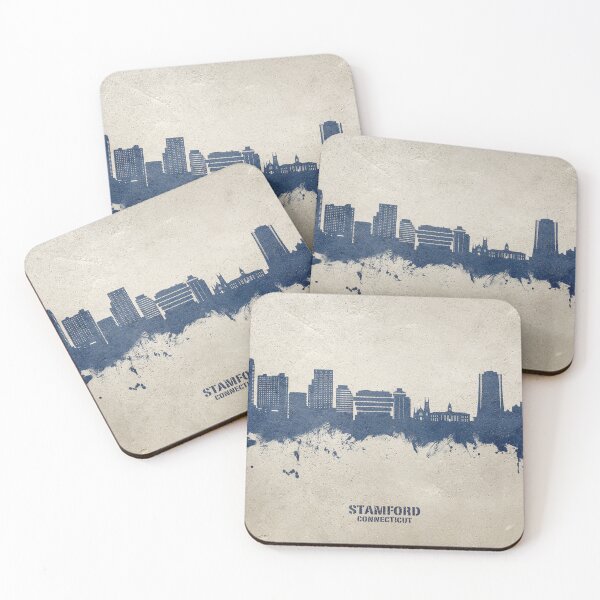 Item preview, Stamford Connecticut Skyline designed and sold by ArtPrints.