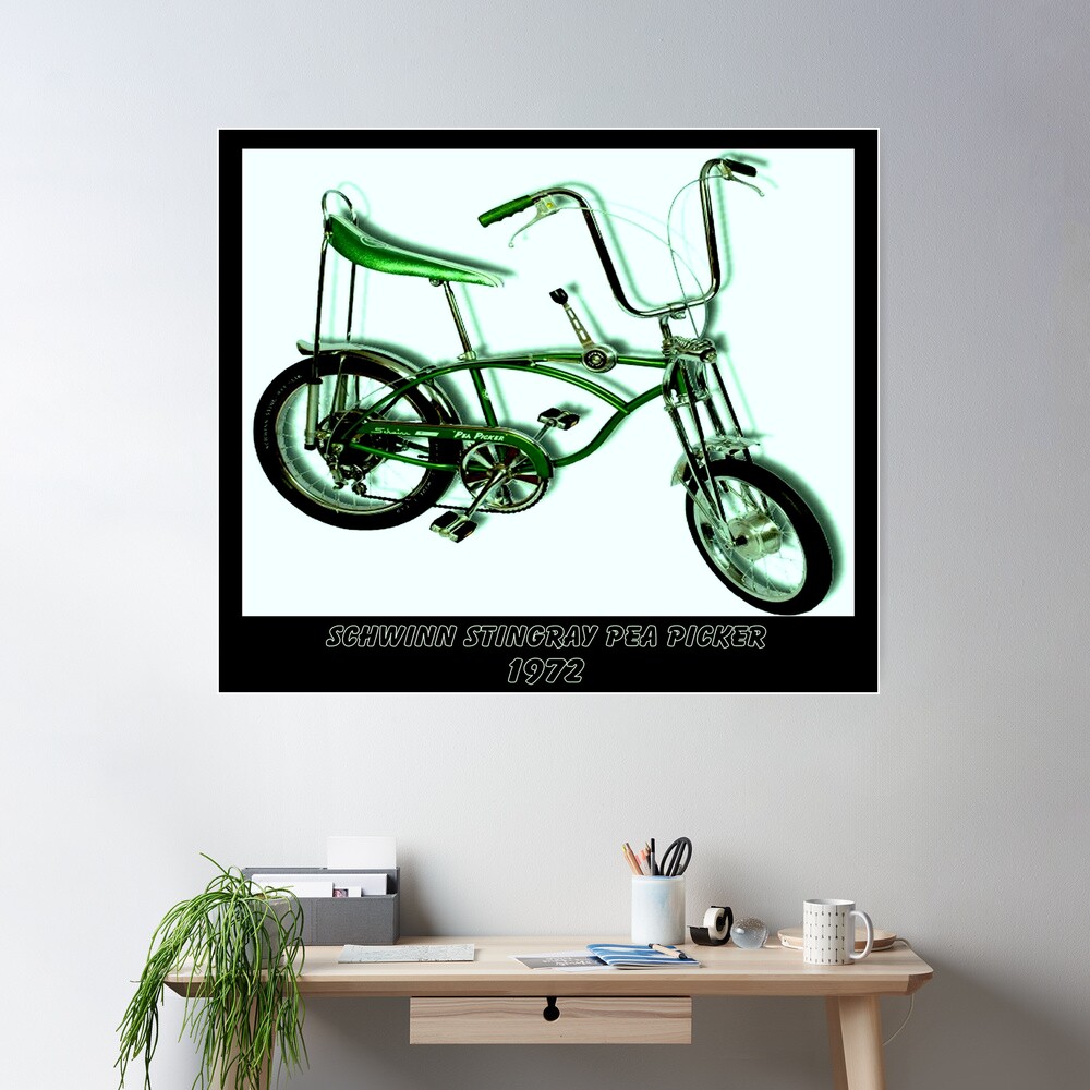 SCHWINN STINGRAY PEA PICKER: Vintage Cycle Print