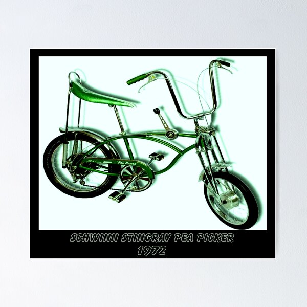 SCHWINN STINGRAY PEA PICKER Vintage Cycle Print