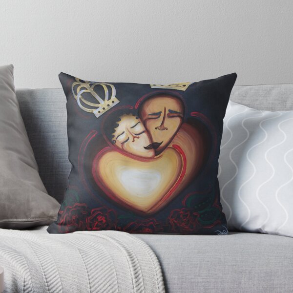 LOVERS EMBRACE Throw Pillow