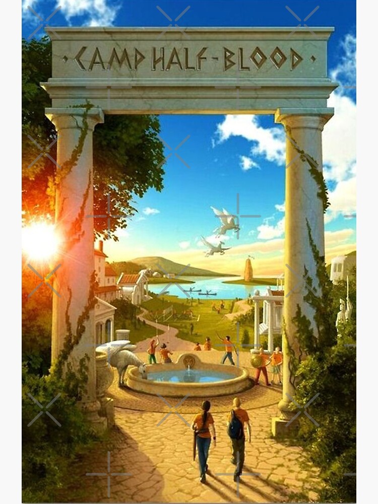 "CAMP HALF BLOOD" Poster for Sale by alezxgordn Redbubble