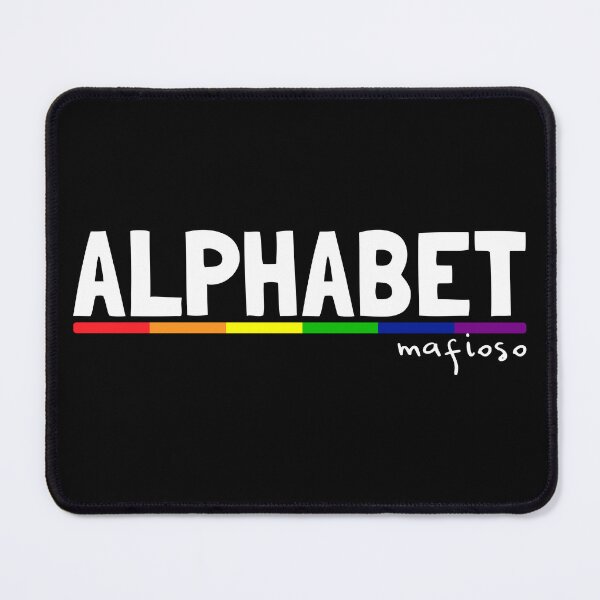 Item preview, Alphabet Mafioso Rainbow LGBT Typography designed and sold by Happy Puppy Print On Demand.