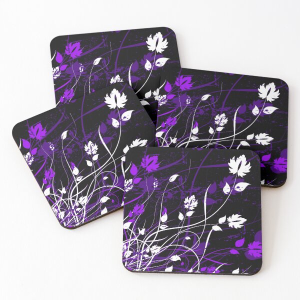 Item preview, Stylish Abstract Floral Art - Violet White  designed and sold by Tshirtstory.