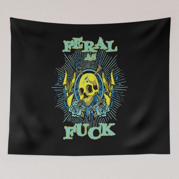 Item preview, Feral As Hell Vi Vi Bright Skull designed and sold by aventi24.