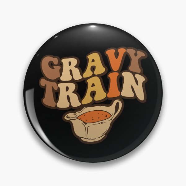 Item preview, Gravy Train Vintage Thanksgiving Turkey Funny Love Gravy Gear designed and sold by DynamicDesign.