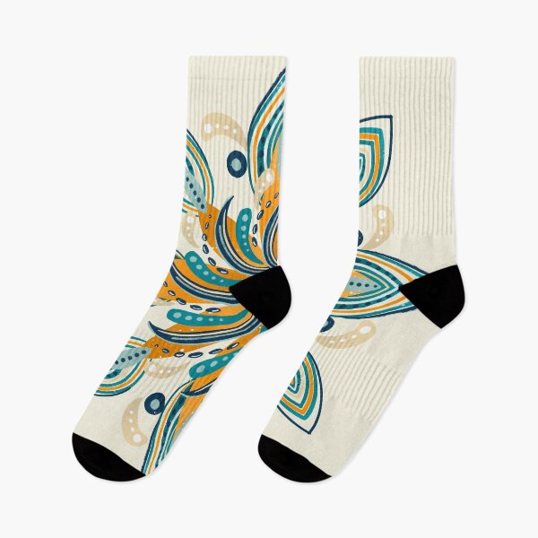 Item preview, Surfers mandala - orange and teal palette designed and sold by Home Cyn Home.