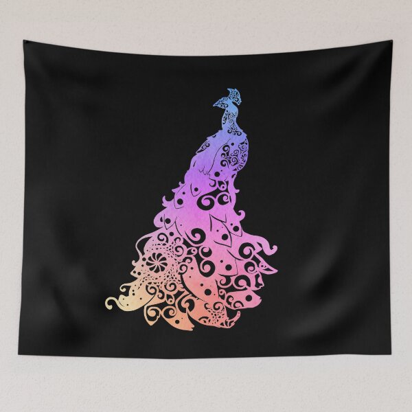 Item preview, Peacock Colorful Papercut Mandala Art designed and sold by hign.