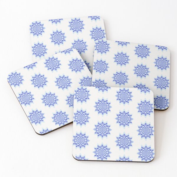 Item preview, MANDALA - Blue Geometric Diamonds Pattern  designed and sold by CONTRAPINK.
