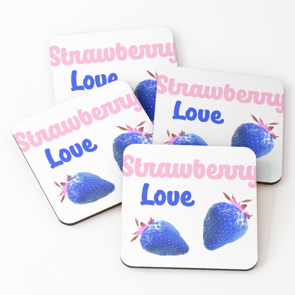 Item preview, strawberries,blue strawberry,pop art,photo,strawberry love designed and sold by theherbst131313.