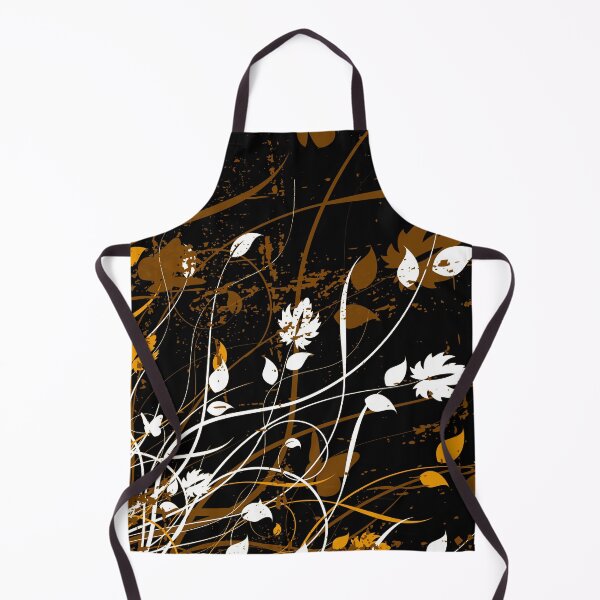 Item preview, Stylish Abstract Floral Art - Golden White designed and sold by Tshirtstory.