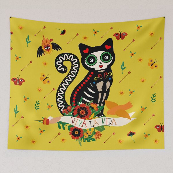 Item preview, Frida Kahlo cat designed and sold by 11UponaTime.