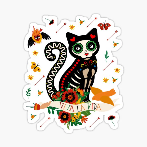 Item preview, Frida Kahlo cat designed and sold by 11UponaTime.
