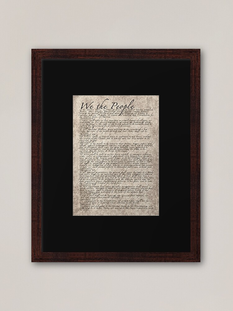 Framed United States Constitution