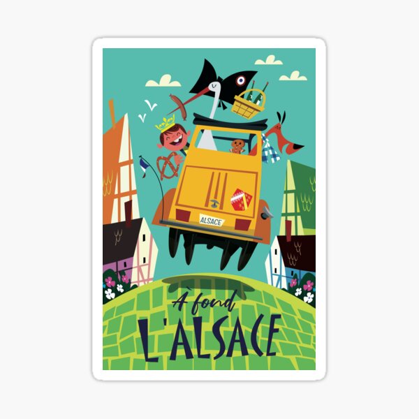 Affiche Alsacienne Sticker